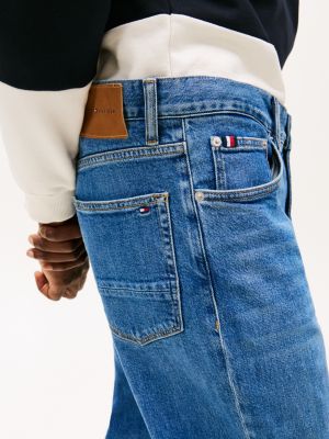 blue harlem relaxed tapered leg jeans for men tommy hilfiger