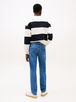 jeans harlem relaxed fit affusolati blu da uomini tommy hilfiger