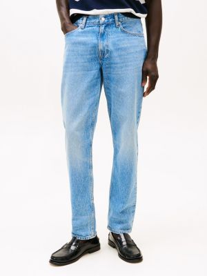 blue harlem relaxed tapered leg jeans for men tommy hilfiger