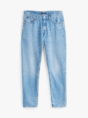 blue harlem relaxed tapered leg jeans for men tommy hilfiger