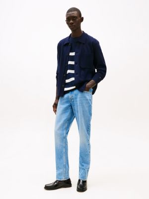 blue harlem relaxed tapered leg jeans for men tommy hilfiger