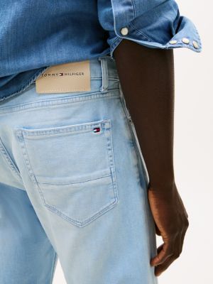 jean bleecker slim délavé bleu pour hommes tommy hilfiger