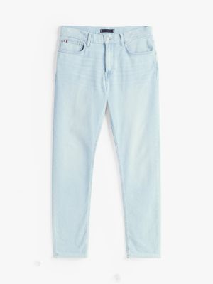 jean bleecker slim délavé bleu pour hommes tommy hilfiger