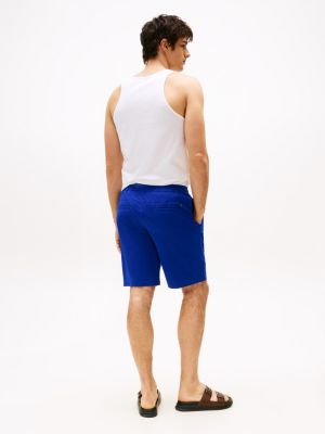 blauw performance harlem relaxed fit short voor heren - tommy hilfiger