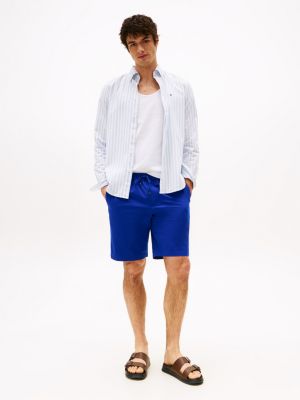 shorts harlem performance relaxed fit blue da uomini tommy hilfiger