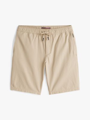 beige performance harlem relaxed shorts for men tommy hilfiger