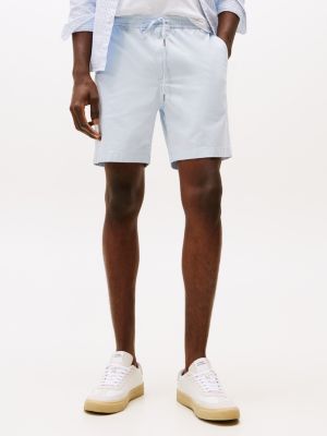 blue mercer paper touch regular shorts for men tommy hilfiger