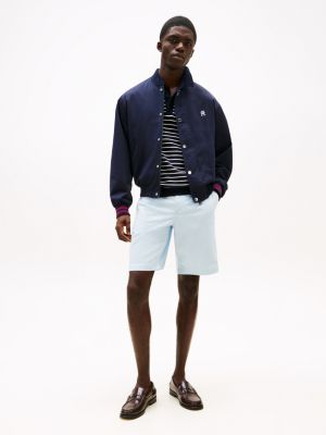 short chino décontracté harlem bleu pour hommes tommy hilfiger