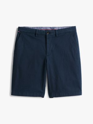 short chino décontracté harlem bleu pour hommes tommy hilfiger