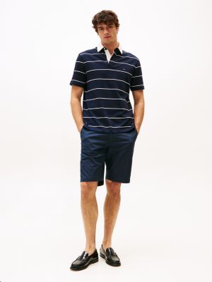 short chino décontracté harlem bleu pour hommes tommy hilfiger