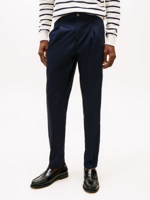 pantaloni harlem smart casual regolabili blu da uomini tommy hilfiger