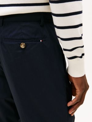 pantalon ajustable harlem smart casual bleu pour hommes tommy hilfiger