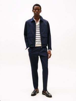 pantaloni harlem smart casual regolabili blu da uomini tommy hilfiger