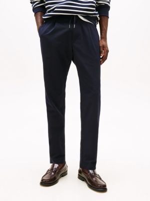 schwarz harlem wasserabweisende relaxed fit chinos für herren - tommy hilfiger