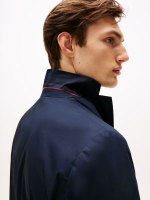 niebieski elegancka marynarka w stylu smart casual dla mężczyźni - tommy hilfiger