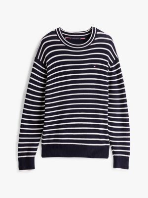 multi pullover mit breton-streifen für herren - tommy hilfiger