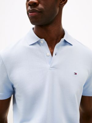 polo coupe standard blue pour hommes tommy hilfiger