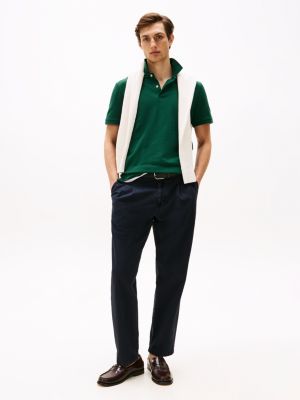 green regular fit polo shirt for men tommy hilfiger