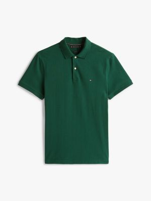 polo regular fit verde da uomini tommy hilfiger