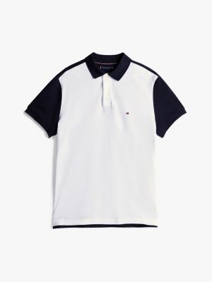 multi regular fit colour-blocked polo shirt for men tommy hilfiger