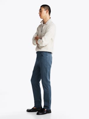 pantalon droit denton 1985 bleu pour hommes tommy hilfiger