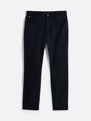 blauw 1985 denton broek met rechte broekspijpen voor heren - tommy hilfiger