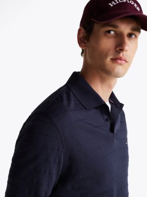 blue regular long sleeve polo shirt for men tommy hilfiger