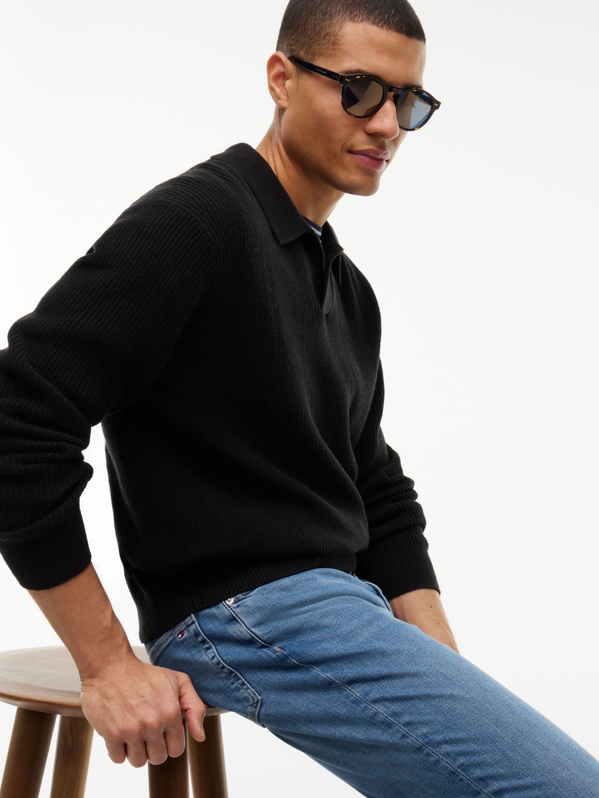 Denton Slim Straight Faded Jeans — Blue