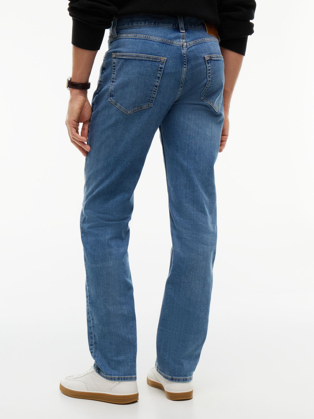 Denton Slim Straight Faded Jeans — Blue