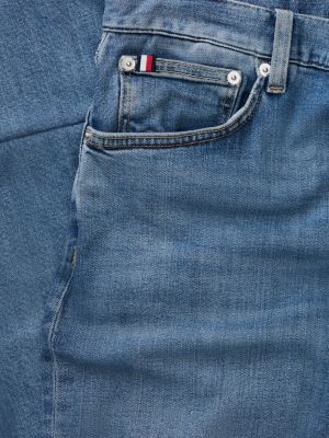 blue denton slim straight faded jeans for men tommy hilfiger