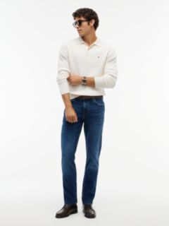 Denton Slim Straight Whiskered Jeans — Blue 2