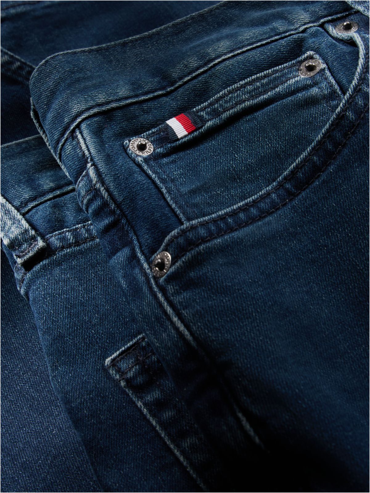 Denton Slim Straight Faded Jeans — Blue