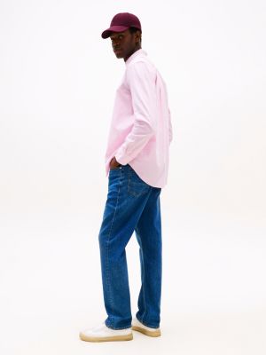 jean coupe standard mercer délavé bleu pour hommes tommy hilfiger