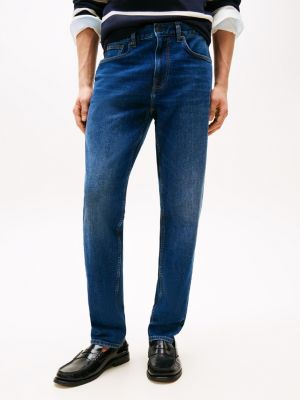 blue harlem relaxed tapered leg jeans for men tommy hilfiger