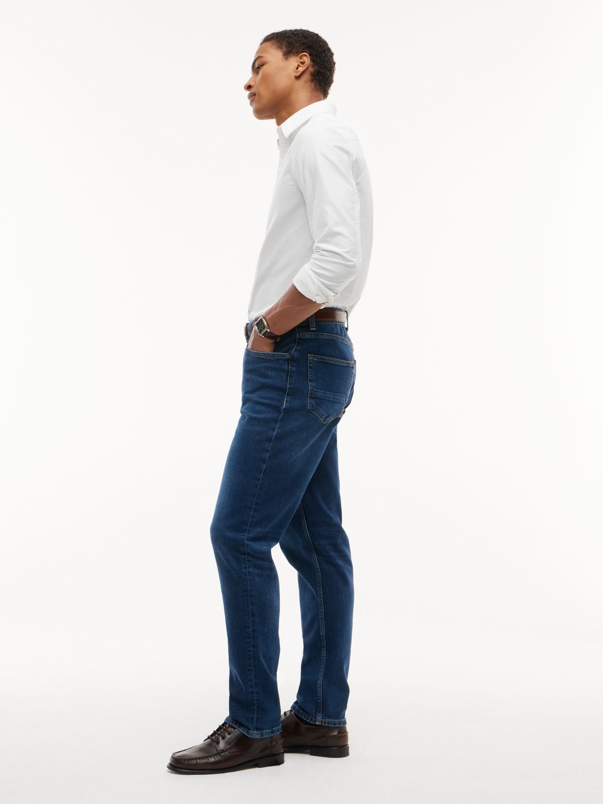 Harlem Regular Tapered Jeans — Blue