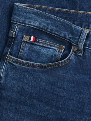 blau harlem relaxed tapered leg jeans für herren - tommy hilfiger