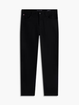 black harlem black relaxed tapered leg jeans for men tommy hilfiger