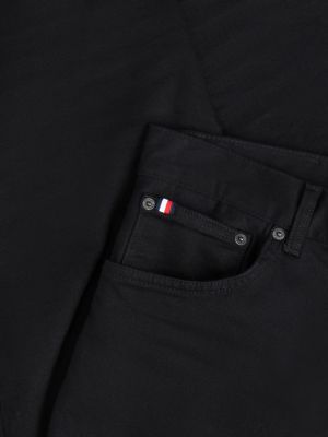 schwarz harlem schwarze relaxed tapered leg jeans für herren - tommy hilfiger