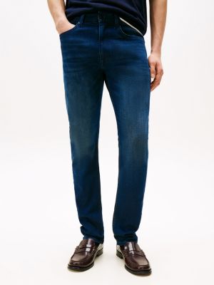 blau bleecker th flex slim jeans für herren - tommy hilfiger