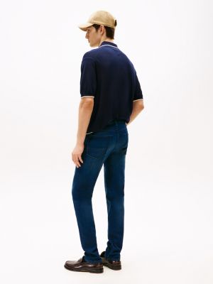 blau bleecker th flex slim jeans für herren - tommy hilfiger