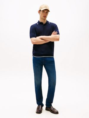 jean slim bleecker th flex blue pour hommes tommy hilfiger