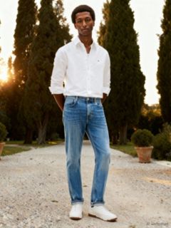 Harlem Regular Tapered Faded Jeans — Blue 7