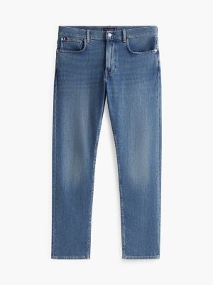 blue harlem faded tapered leg jeans for men tommy hilfiger