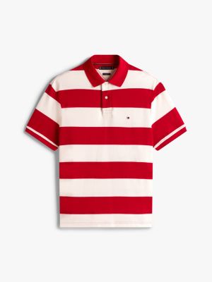 multi relaxed fit colour-blocked polo shirt for men tommy hilfiger