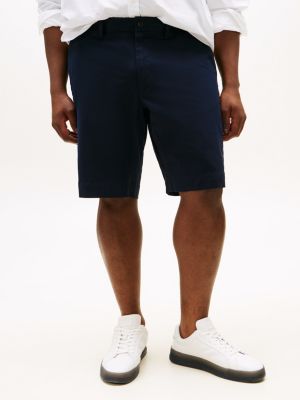 blau plus brooklyn 1985 slim fit chino-shorts für herren - tommy hilfiger