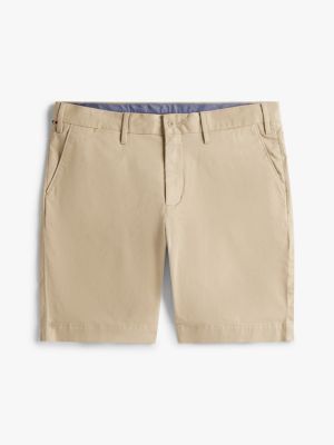 short chino slim brooklyn 1985 plus beige pour hommes tommy hilfiger