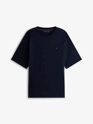 t-shirt plus blu da uomini tommy hilfiger