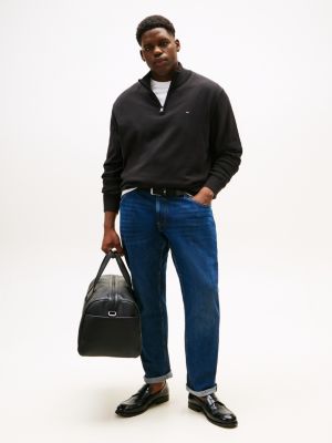 black plus half-zip knit jumper for men tommy hilfiger