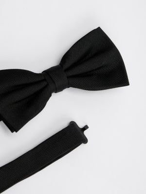 black th x festive pure silk bow tie for men tommy hilfiger