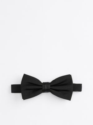 black th x festive pure silk bow tie for men tommy hilfiger